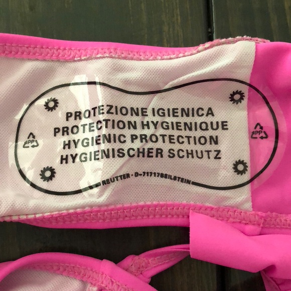 Sold*_Pink Ruffle One Piece Swimsuit - Picture 3 of 3